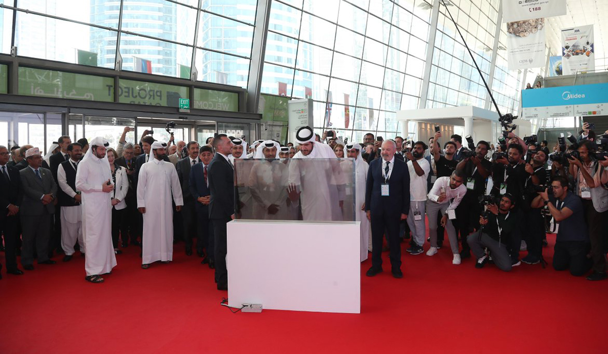 Minister of Commerce and Industry Opens Project Qatar 2023 Exhibition